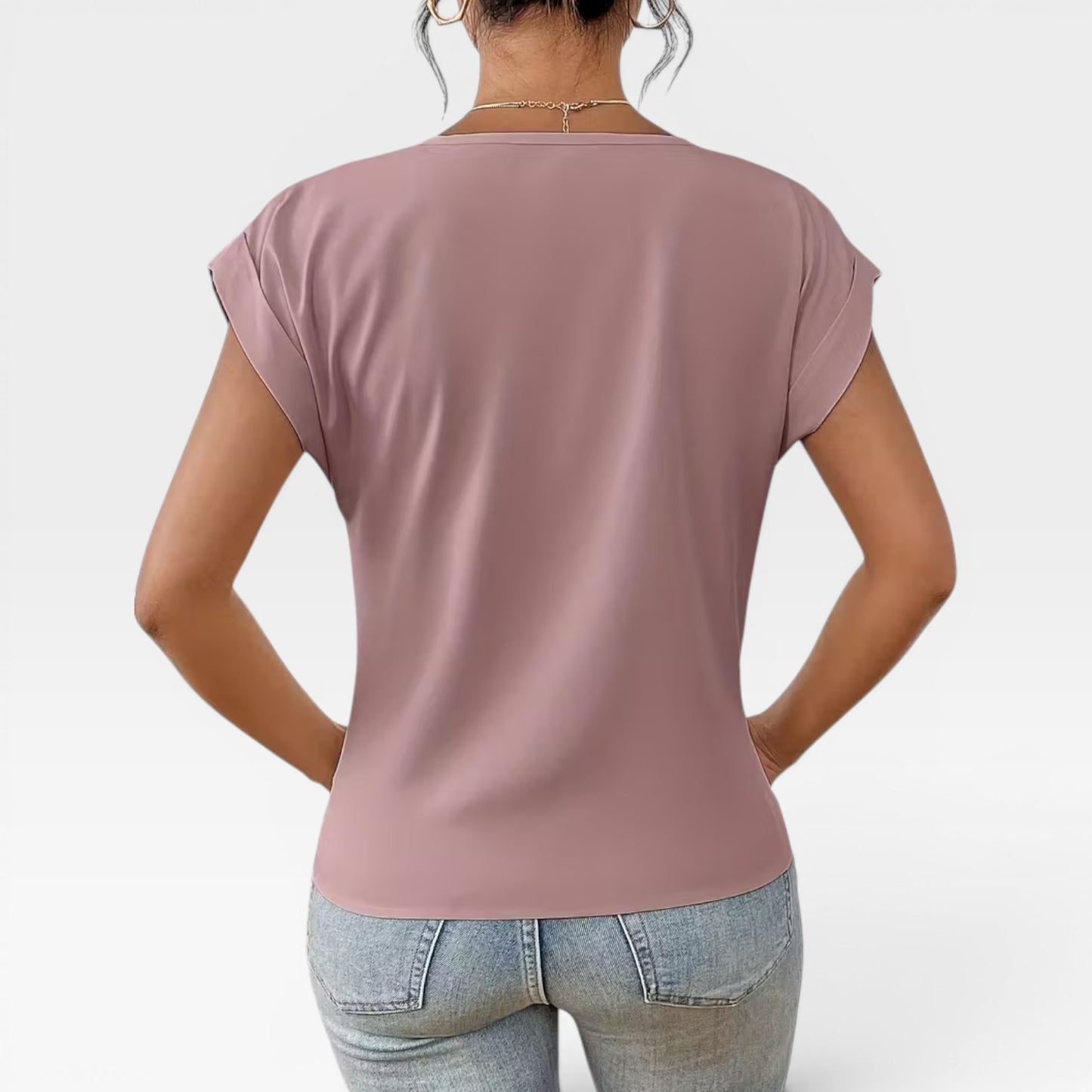 Women's Stretch Short Sleeve T-Shirt – Soft, Fitted Everyday Summer Top