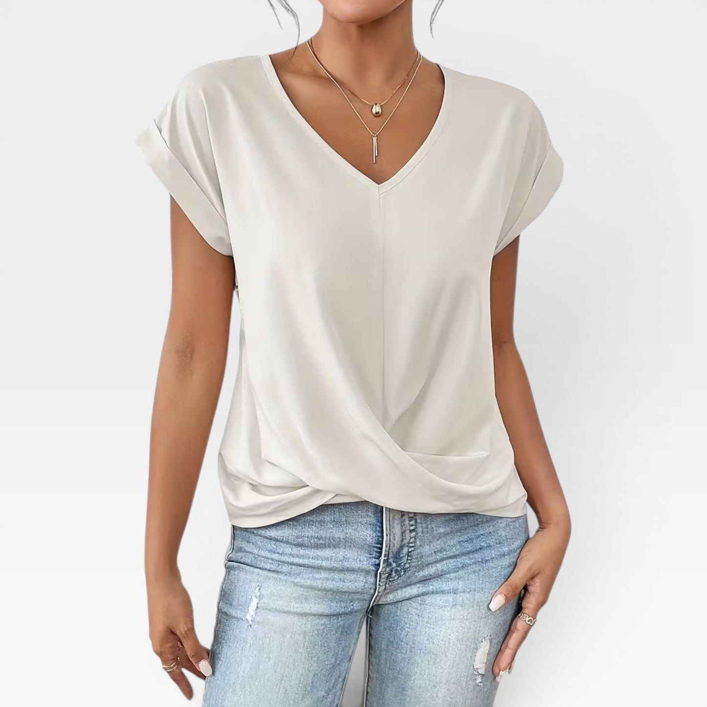 Women's Stretch Short Sleeve T-Shirt – Soft, Fitted Everyday Summer Top
