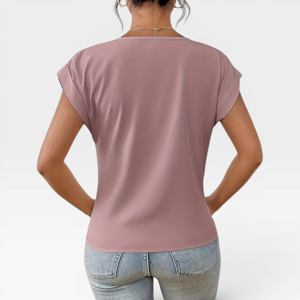 Women's Stretch Short Sleeve T-Shirt – Soft, Fitted Everyday Summer Top