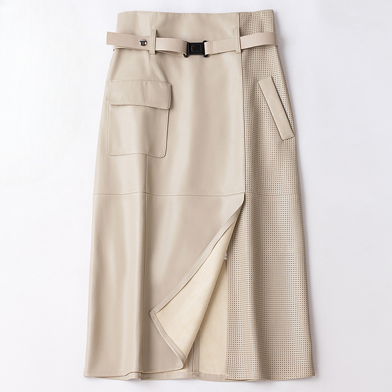 Women's High-Waisted Asymmetrical Skirt
