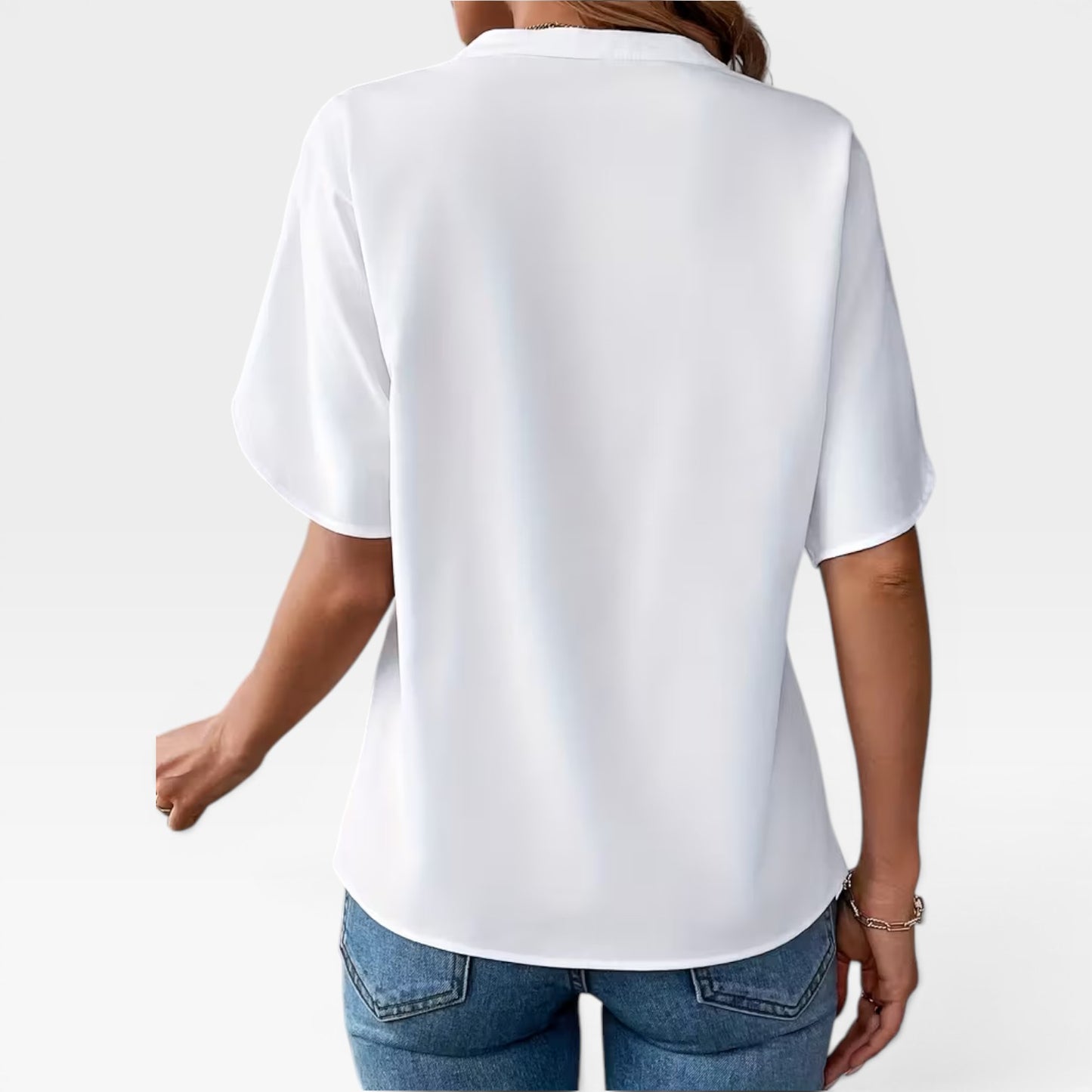 Women's Short Sleeve Blouse – Dressy Casual, Lightweight Summer Top