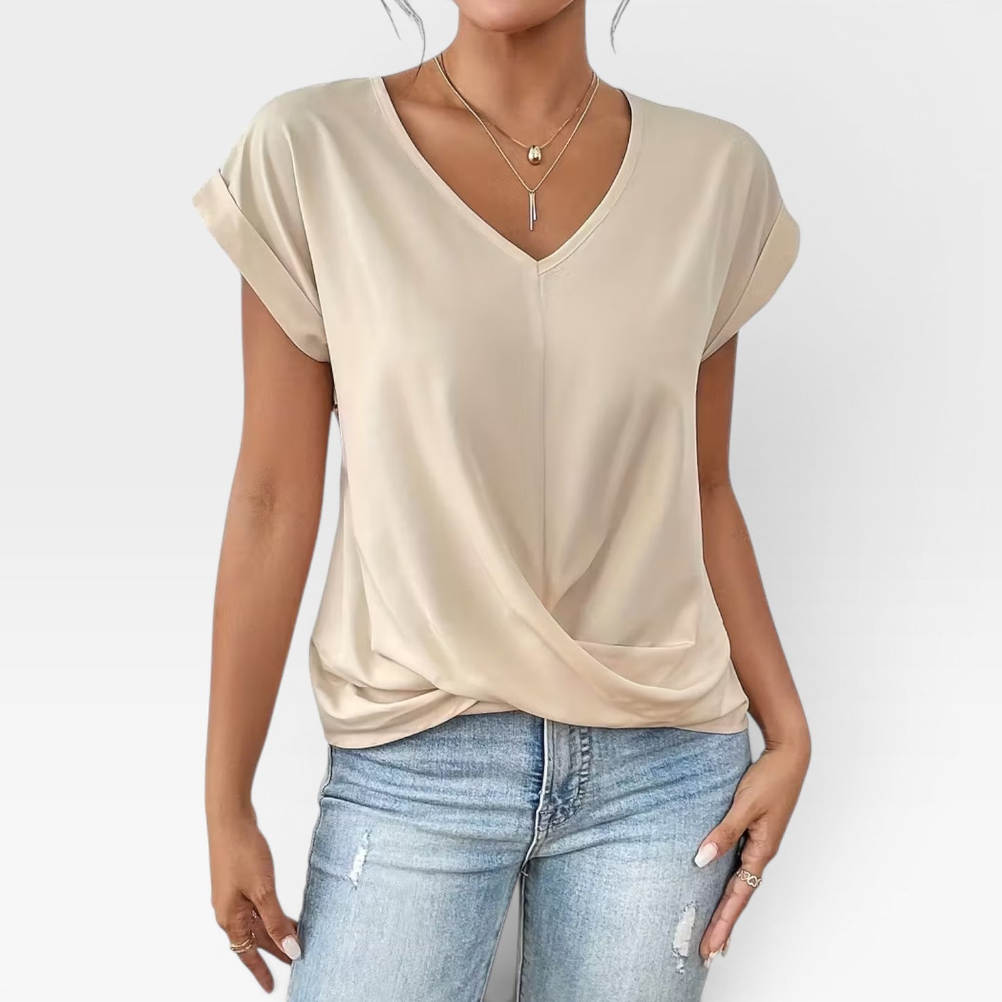 Women's Stretch Short Sleeve T-Shirt – Soft, Fitted Everyday Summer Top