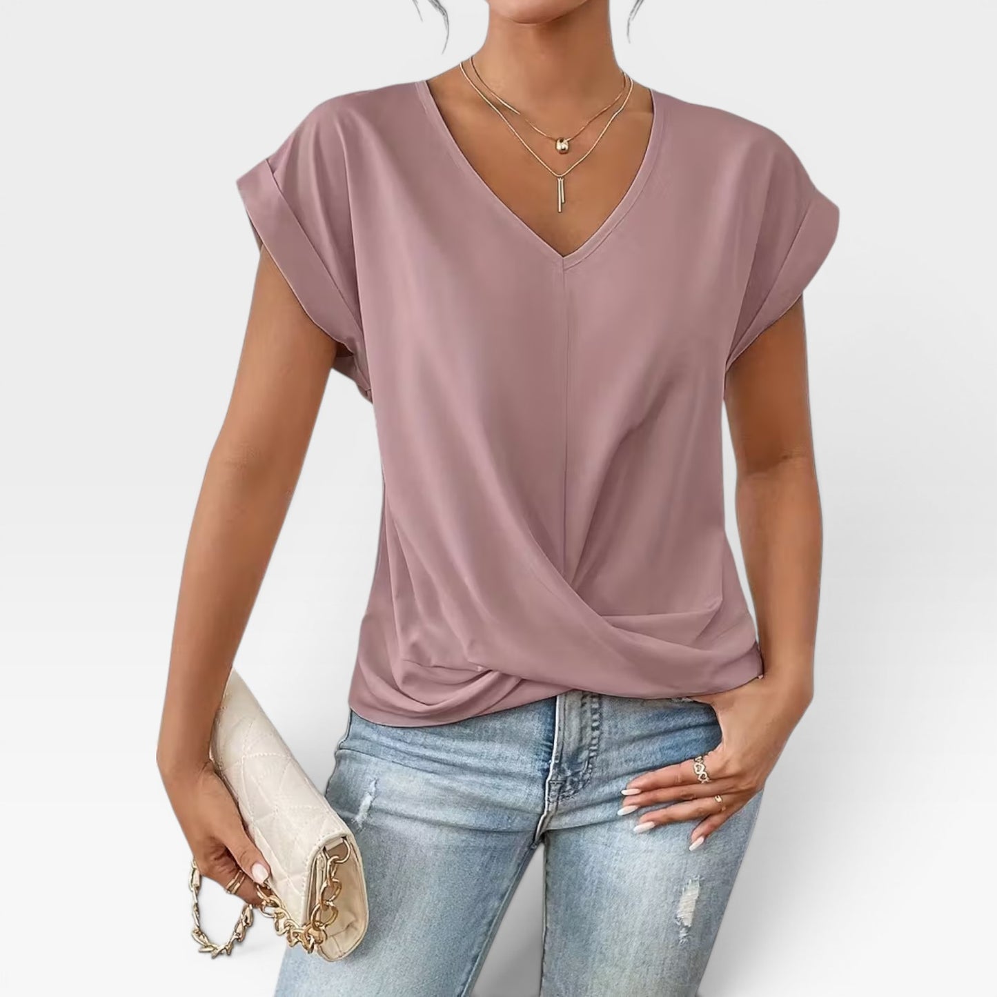 Women's Stretch Short Sleeve T-Shirt – Soft, Fitted Everyday Summer Top